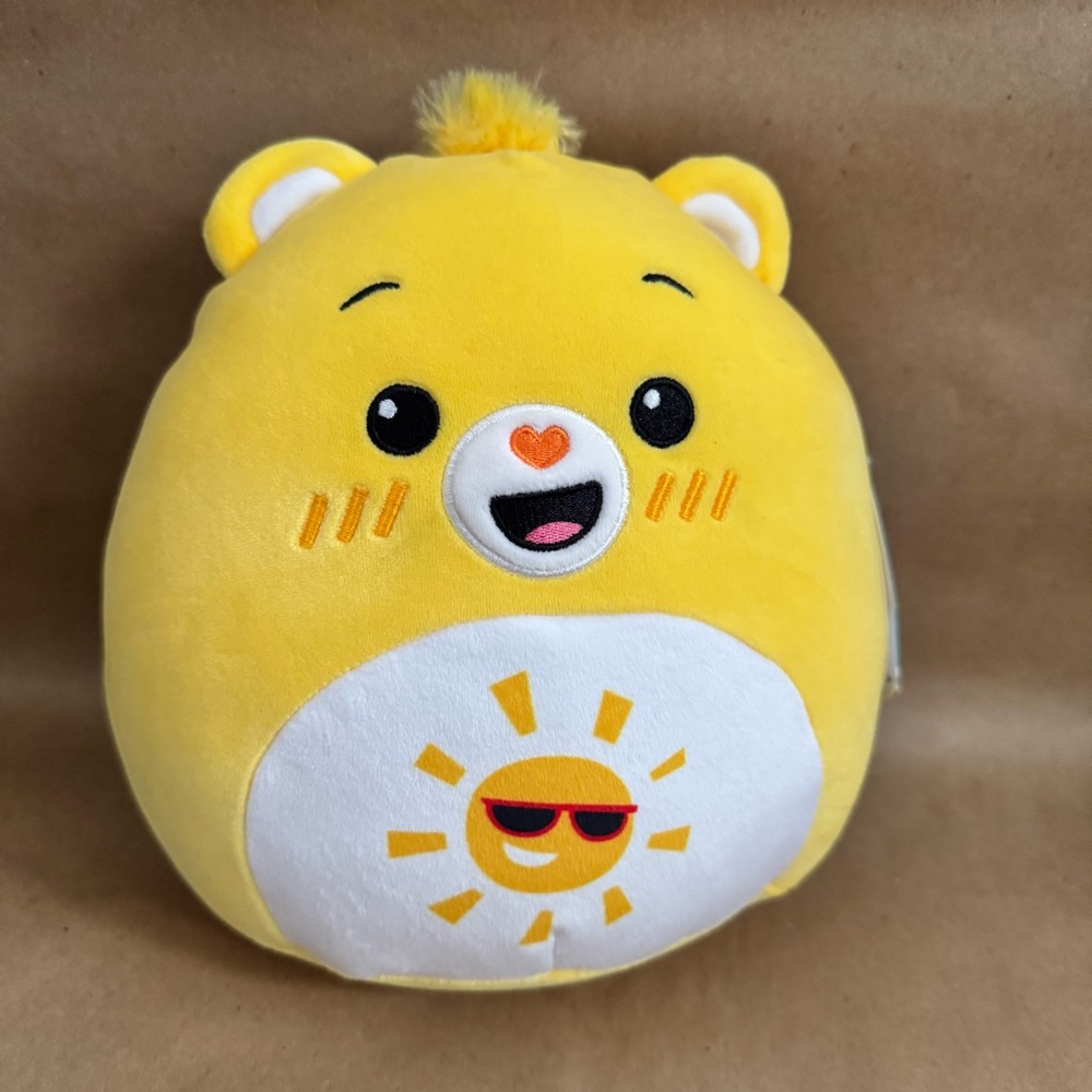 NWT 8” Squishmallows Care Bears Funshine Bear.